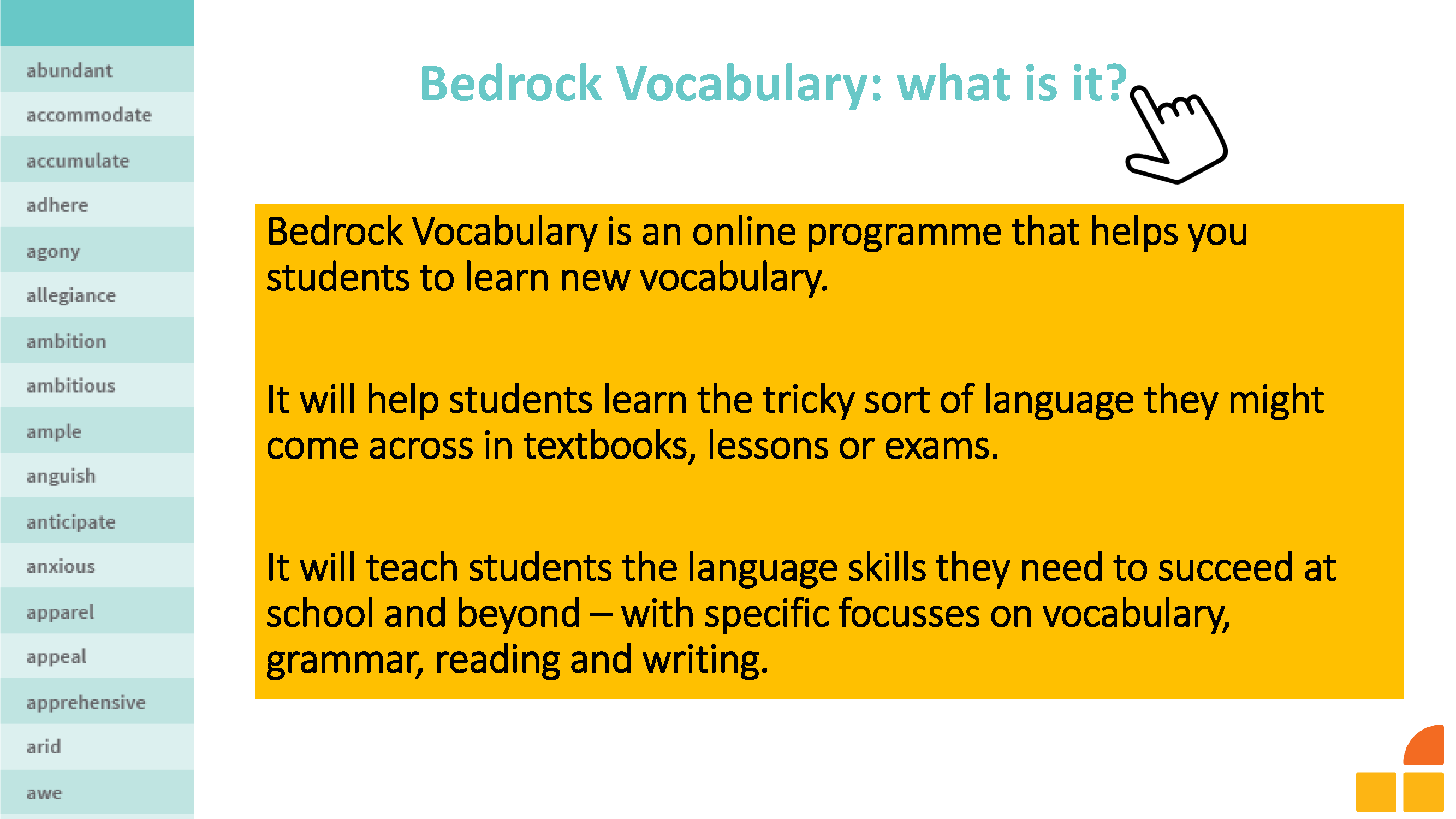 Bedrock Information for School Website Page 02
