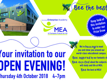 Open Evening - Thursday 4 Oct 2018 4-7pm